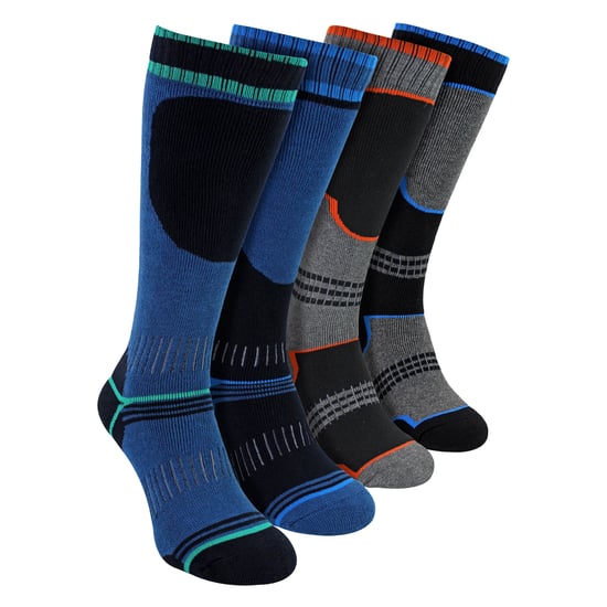 Paquete de 4 calcetines térmicos para niños | Calcetines hasta la rodilla para botas de nieve - Image 1