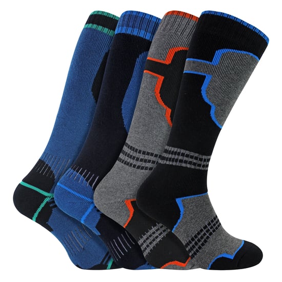 Paquete de 4 calcetines térmicos para niños | Calcetines hasta la rodilla para botas de nieve - Image 3