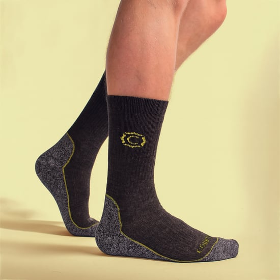 Calcetines para caminar de lana y mezcla con acolchado para senderismo y comodidad al aire libre - Image 3