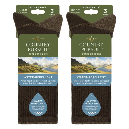6 Pares de Calcetines Medianos Impermeables para Hombre para Senderismo y Caminatas - Image 2