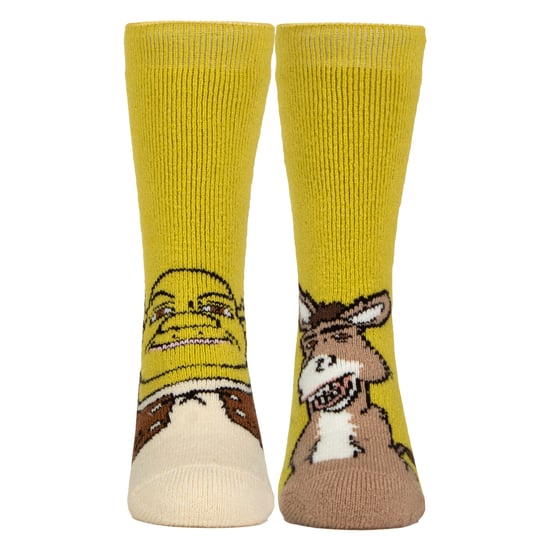 Calcetines Térmicos de Niños con Patrón de Shrek y Suave Forro Cepillado - Image 1