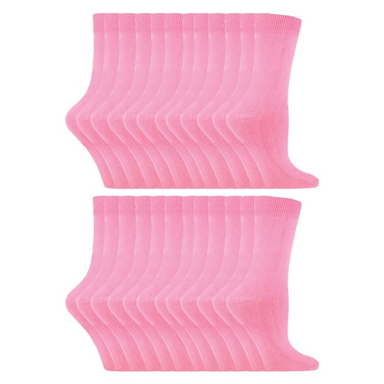 24 Pares de Calcetines de Vestir de Algodón Rico para Damas - Image 1