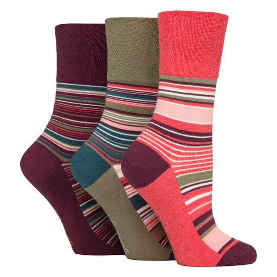 Paquete de 6 calcetas de algodón con estampado para mujeres, sin elasticidad y de corte holgado - Image 3
