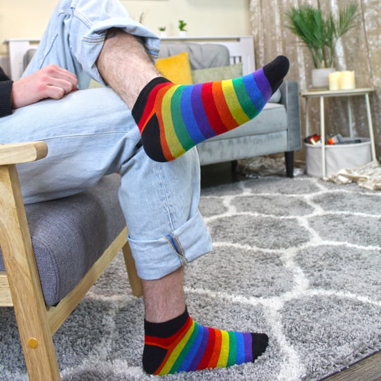 Pack de 3 pares de calcetines de algodón a rayas para hombres y mujeres en colores brillantes - Image 3