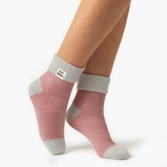 Calcetines de Dormir Térmicos para Mujer con Puño de Canalé Doblado - Image 3