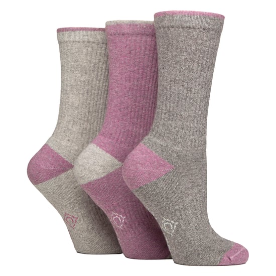 6 Pares de Medias para Dama Repelentes al Agua de Peso Medio para Senderismo y Caminatas - Image 3