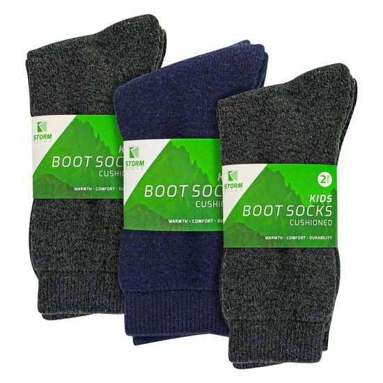 Paquete de 6 Calcetines para Niños de Valor | Calcetines de Senderismo Calientes para Exterior - Image 2