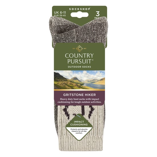 Calcetines de senderismo para hombre, resistentes y duraderos, con acolchado y talón ypuntera reforzados. - Image 2