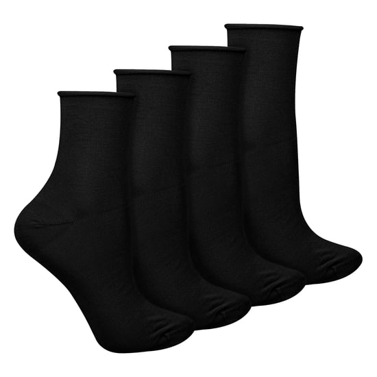 4 Pares de Calcetines Sensory de Bambú para Mujer - Calcetines Suaves y Sin Costuras para Confort Todo el Día - Image 1