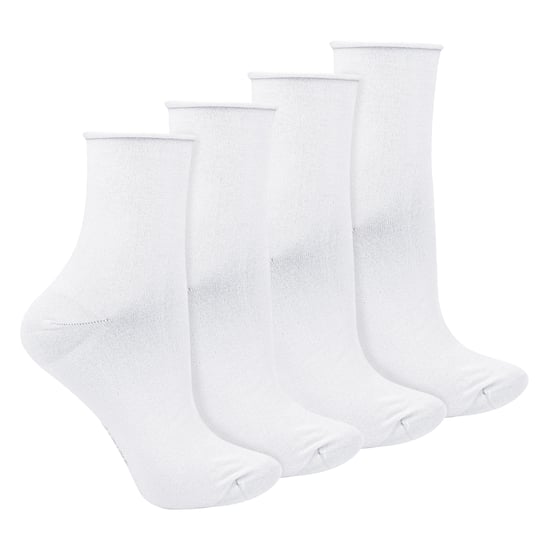 4 Pares de Calcetines Sensitivos de Bambú para Damas - Calcetines Suaves y Sin Costuras para Comodidad Todo el Día - Image 1