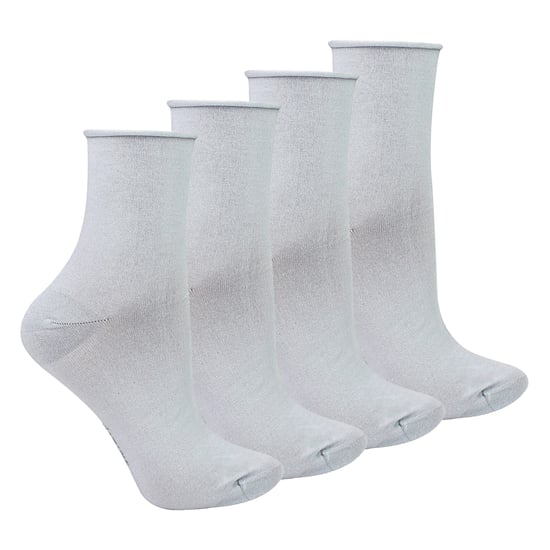 4 Pares de Calcetines Sensoriales de Bambú para Damas - Calcetines Suaves y sin Costuras para Comodidad Todo el Día - Image 1