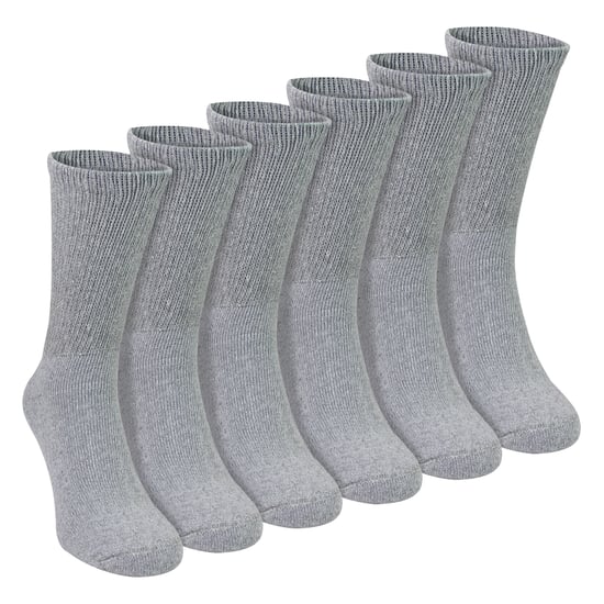6 Pares de Calcetines Diabéticos de Algodón para Hombre - Calcetines Suaves de Comodidad Diaria sin Compresión - Image 1