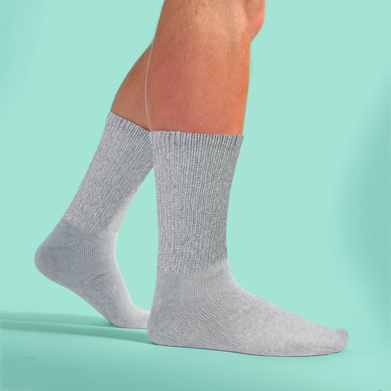 6 Pares de Calcetines Diabéticos de Algodón para Hombre - Calcetines Suaves de Comodidad Diaria sin Compresión - Image 4