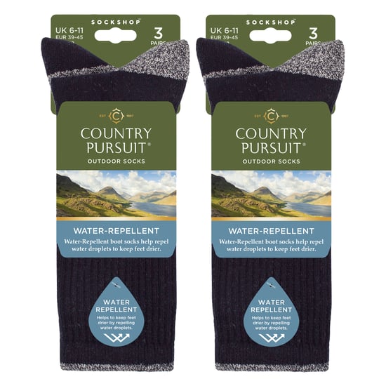 6 Pares de Calcetines de Hombre Impermeables de Peso Medio para Senderismo y Caminatas - Image 2