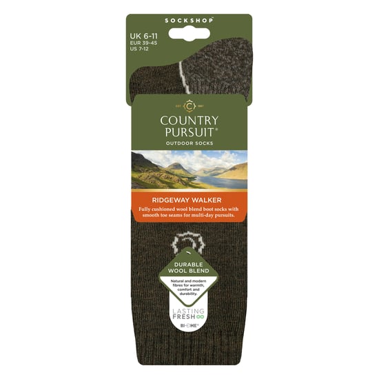 Calcetines de senderismo acolchados para hombres, mezcla de lana, ideales para comodidad al aire libre - Image 2