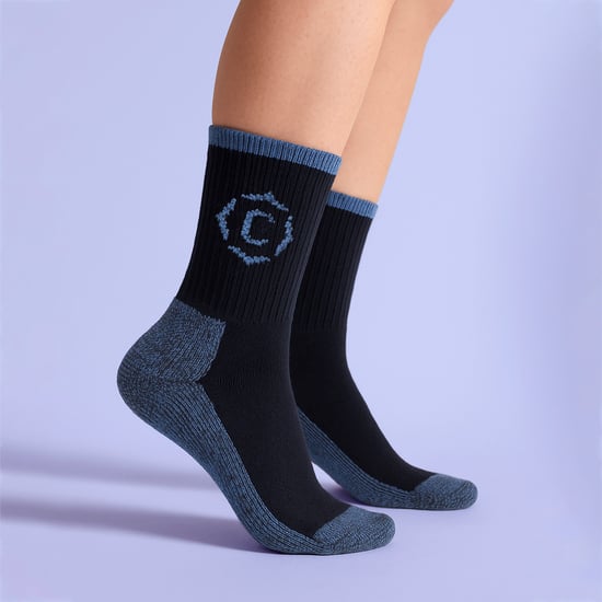 Calcetines de senderismo para mujeres, pesados, duraderos y acolchados, con refuerzo en el talón y la punta. - Image 3