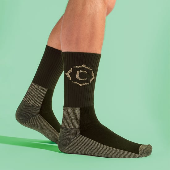 Calcetines de senderismo para hombre, gruesos, duraderos y acolchados, con talón y puntera reforzados. - Image 3