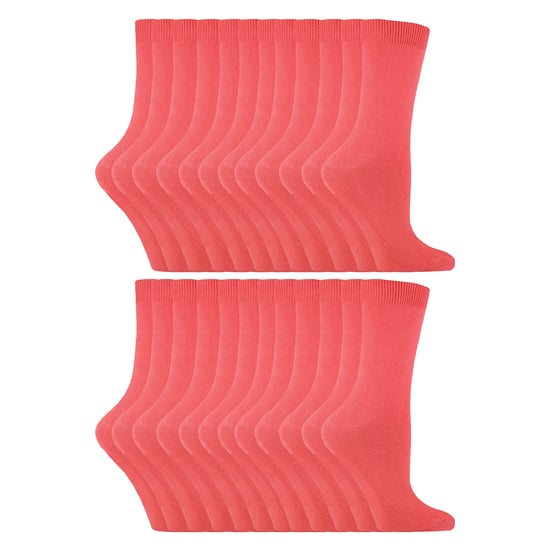 24 Pares de Calcetines de Vestir de Algodón Rico para Dama - Image 1