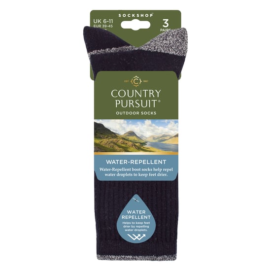 3 Pares de Calcetines Medios Repelentes al Agua para Hombre para Senderismo y Caminatas - Image 2