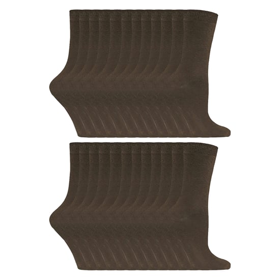 24 Pares de Calcetines de Vestir de Algodón Rico para Dama - Image 1