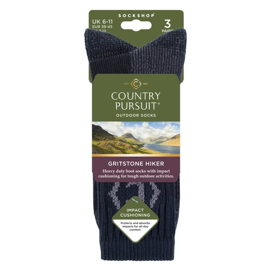 Calcetines de senderismo para hombre, resistentes y duraderos, con acolchado y refuerzo en el talón y la puntera. - Image 2