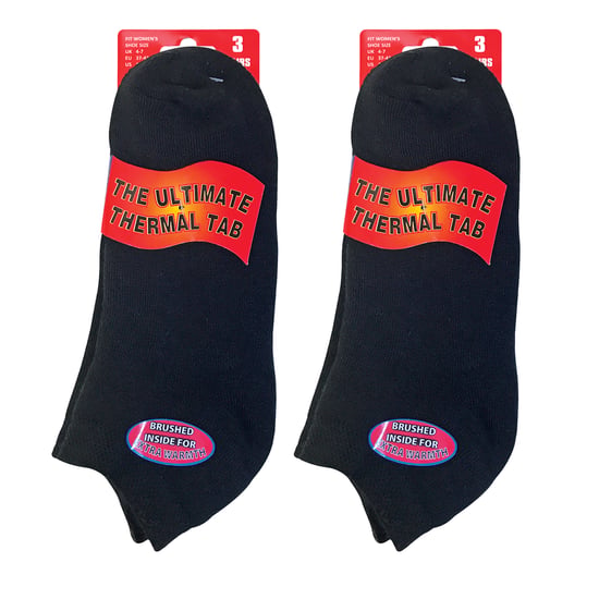 6 Pares de Calcetines Térmicos para Entrenamiento con Almohadilla para Damas - Image 2