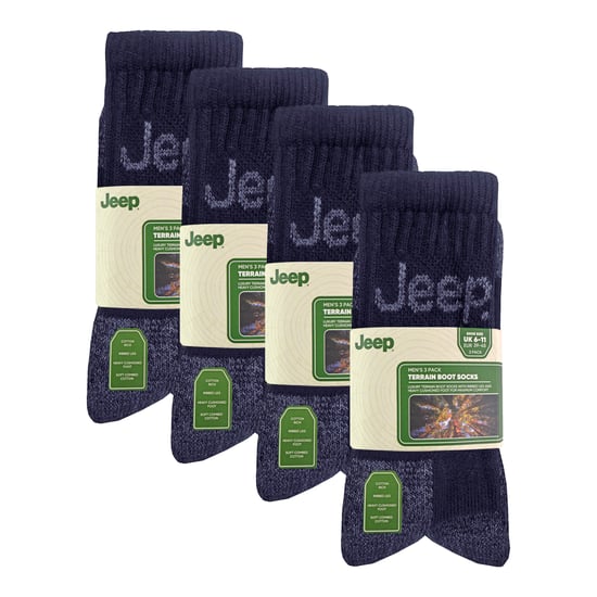 12 Pares de Calcetines de Senderismo de Lujo de Algodón con Almohadilla para Hombre - Image 2