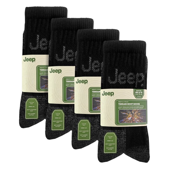 12 Pares de Calcetines de Senderismo de Algodón Lujo para Hombre con Amortiguación - Image 2