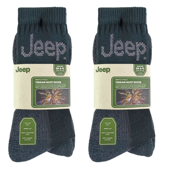 6 Pares de Calcetines de Algodón con Amortiguación de Lujo para Hombre - Image 2