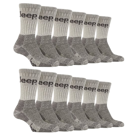 12 Pares de Calcetines de Algodón Acolchados de Lujo para Hombre - Image 1