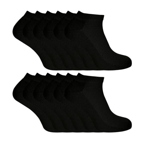Calcetines deportivos de bambú y algodón para hombre, 12 pares - Image 1