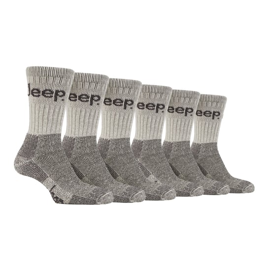 6 Pares de Calcetines de Senderismo de Algodón Acolchados de Lujo para Hombre - Image 1
