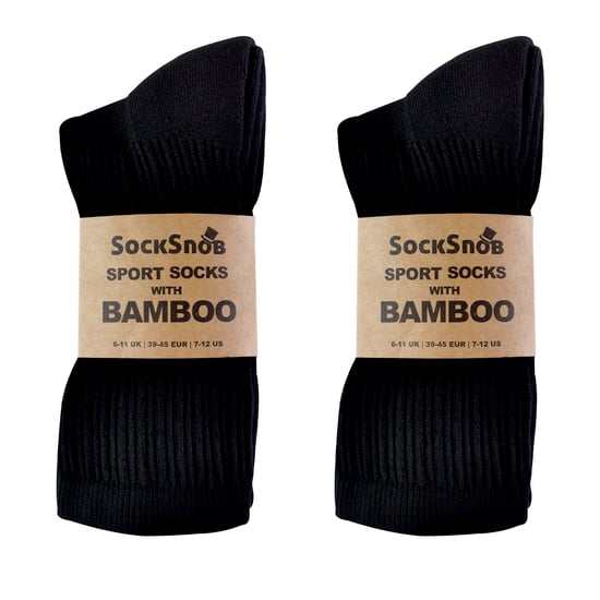 Calcetines Deportivos de Algodón y Bambú para Hombre - Paquete de 12 Pares - Image 2