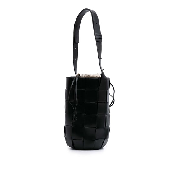 Bolsa de cuero tejido tipo pouch bucket - Image 2