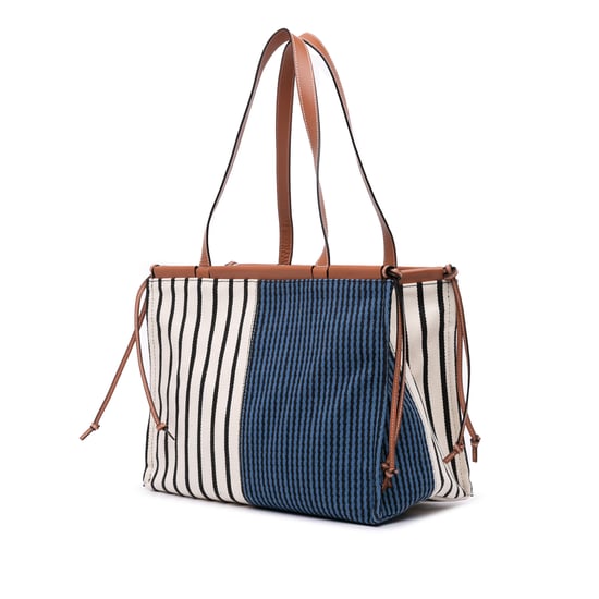 Bolsa Tote Paula Ibiza de Lona Rayada - Image 2
