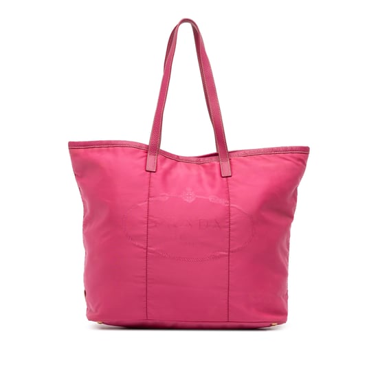 Bolso Tote de Nylon Rosa - Image 1