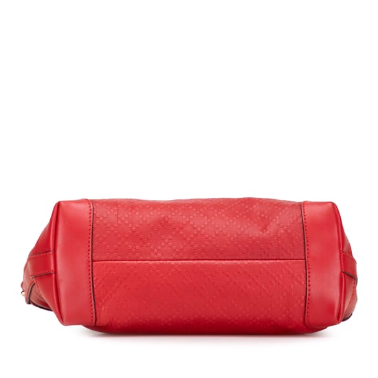 Bolso de mano con asas de cuero rojo - Image 3