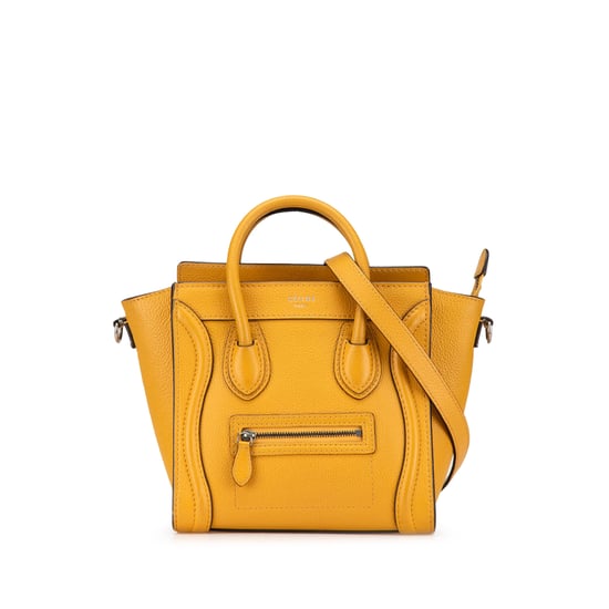 Bolso de Mano Nano de Cuero Amarillo - Image 1