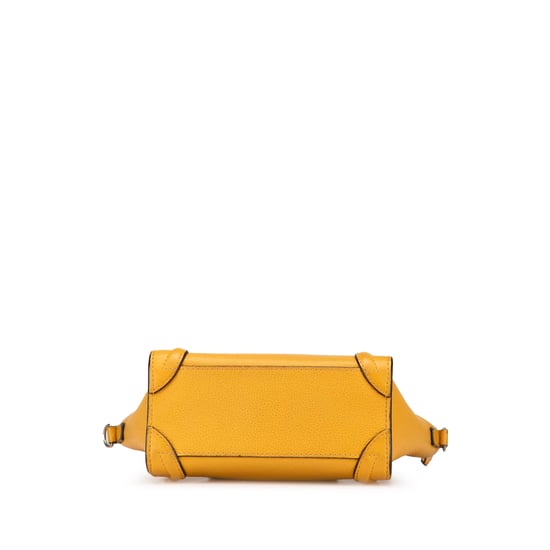 Bolso de Mano Nano de Cuero Amarillo - Image 3