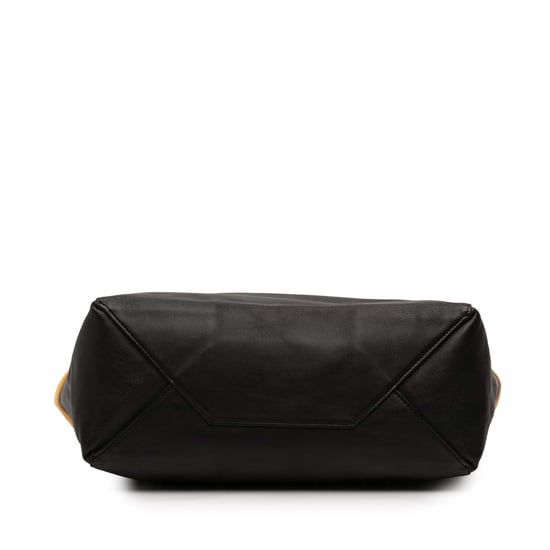 Bolso Tote de Cuero y Lana a Rayas - Image 3