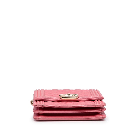 Boy Chanel Bandolera de Cuero Rosa - Image 5