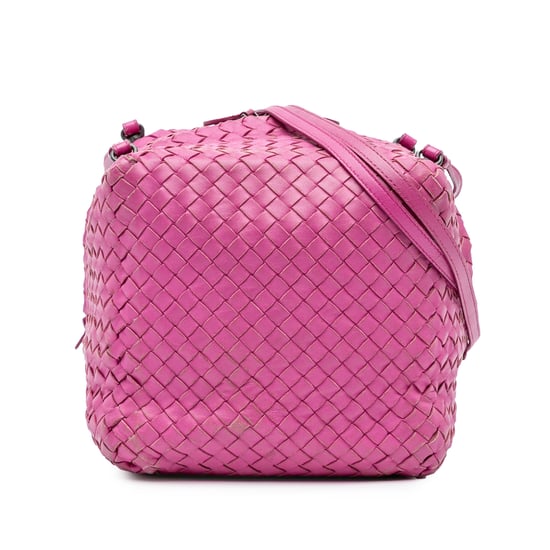 Bolso de hombro de cuero trenzado Intrecciato - Image 1
