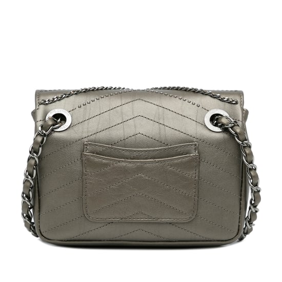 Bolso Crossbody Chanel 19 de Cuero Gris - Image 3