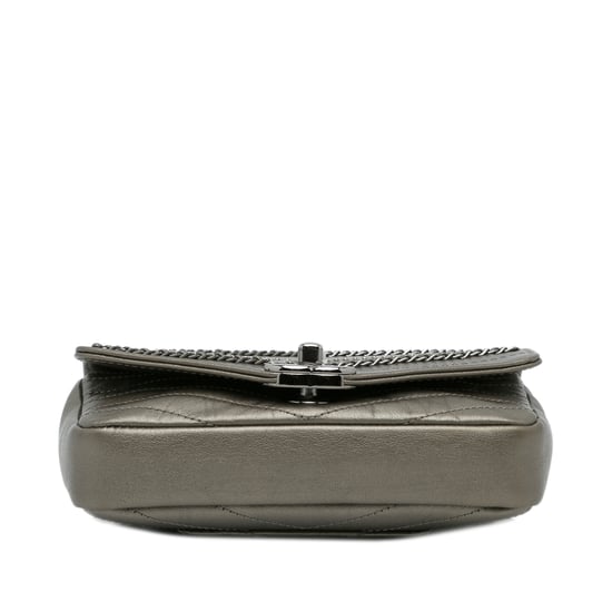 Bolso Crossbody Chanel 19 de Cuero Gris - Image 5