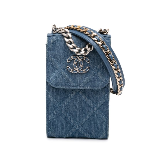 Bolso Crossbody de Denim Acolchado - Image 1