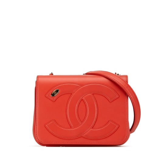 Bolso Cruzado de Cuero con Logo Cc - Image 1