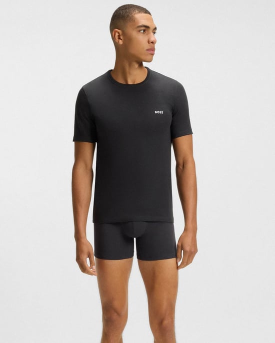 Camiseta Verde Oscuro con Logo Bordado (paquete de 3) - Image 1