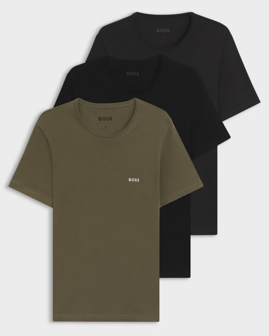 Camiseta Verde Oscuro con Logo Bordado (paquete de 3) - Image 4