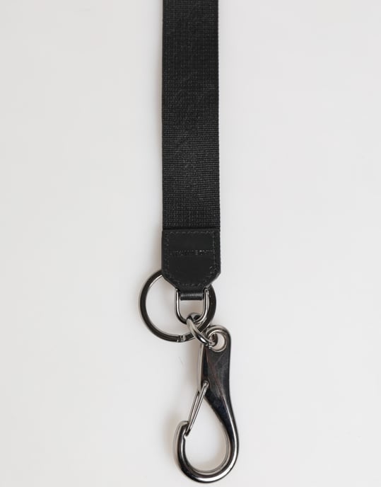 Llavero de Hombres con Logo DG de Poliéster Negro Burdeos - Image 4