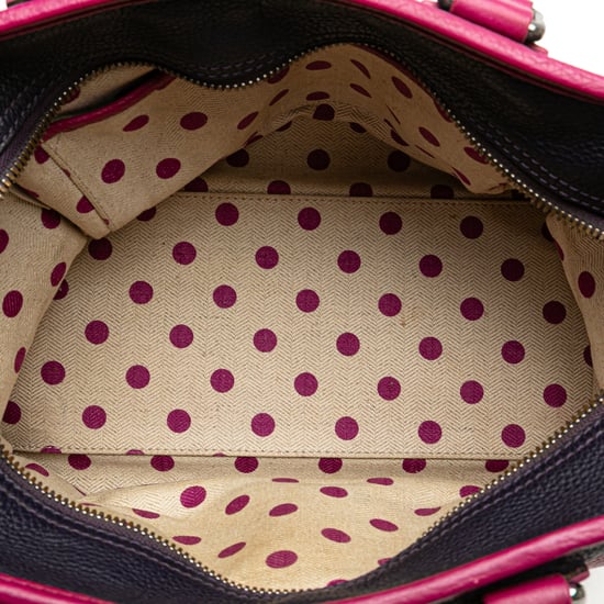 Bolso de cuero bandolera diseño bicolor - Image 4